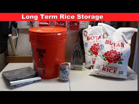 long term rice storage containers